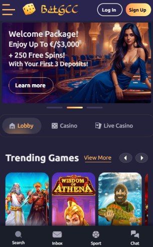 BetGCC casino mobile