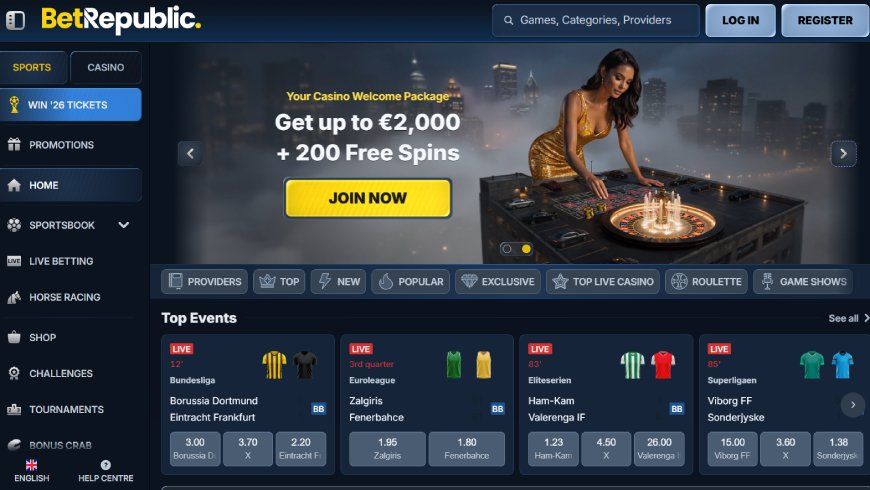 BetRepublic Casino home